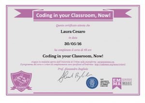 attestato MOOC